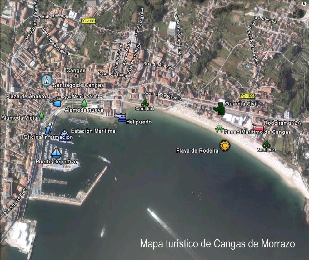 Barco 12 Mts Centro Cangas المظهر الخارجي الصورة